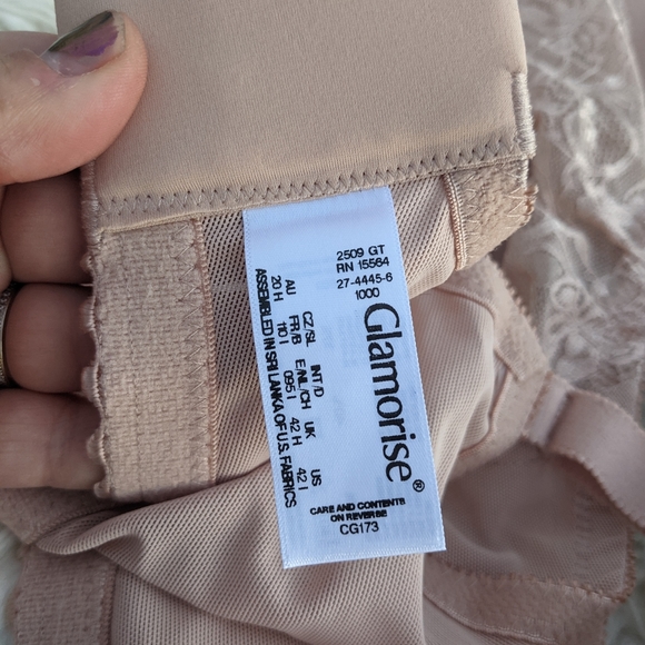 NWT Glamorise Tan Full Figure Wirefree Bra Size 42I - Picture 5 of 5